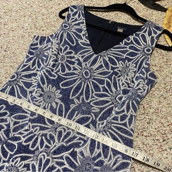 Tommy Hilfiger Blue Floral Lined Fit and Flare Wedding Dress Womens Size 14 - Picture 5 of 8